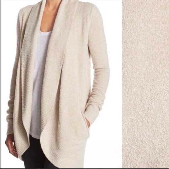 Barefoot Dreams Sweaters - Barefoot Dreams Cozychic Lite Soft Cream Cardigan Size Medium